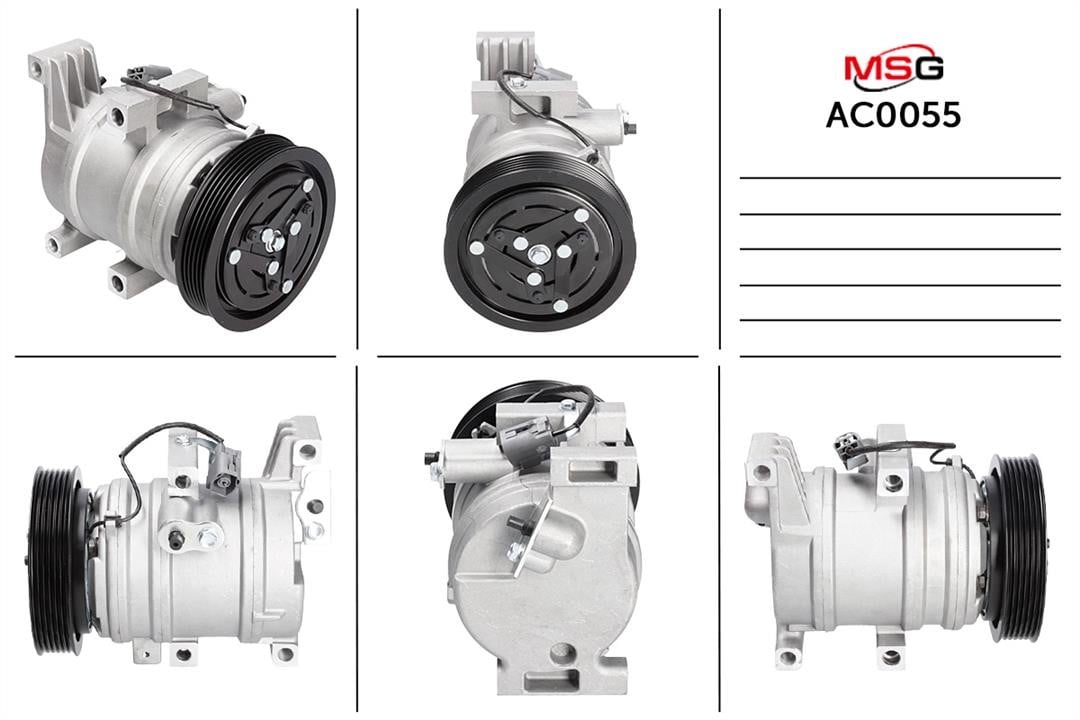 MSG AC0055 Compressor, air conditioning AC0055: Buy near me in Poland at 2407.PL - Good price!