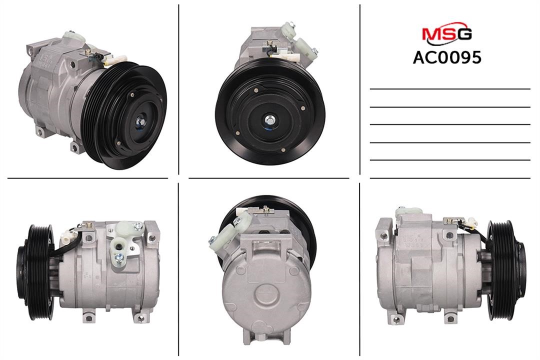MSG AC0095 Compressor, air conditioning AC0095: Buy near me in Poland at 2407.PL - Good price!