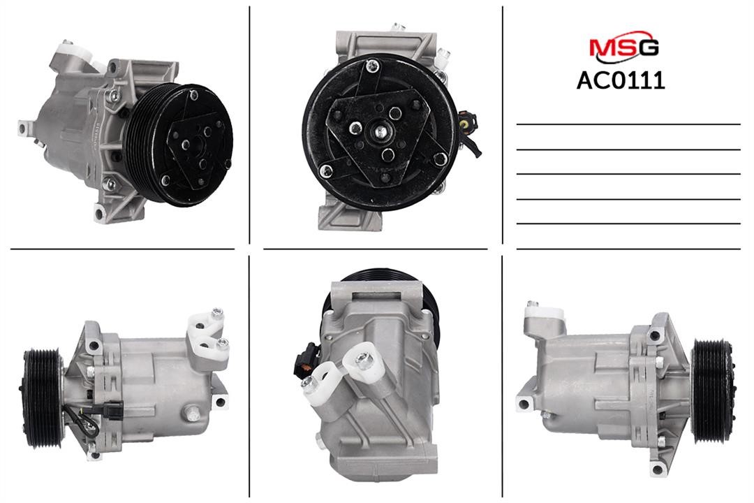 MSG AC0111 Compressor, air conditioning AC0111: Buy near me in Poland at 2407.PL - Good price!
