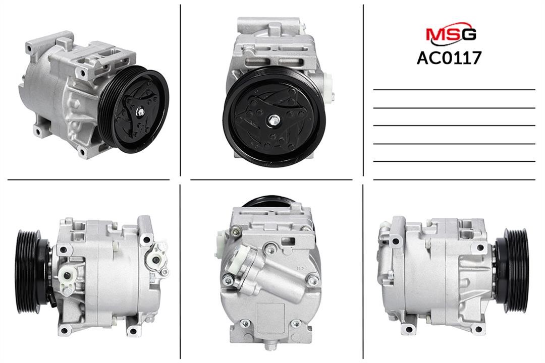MSG AC0117 Compressor, air conditioning AC0117: Buy near me in Poland at 2407.PL - Good price!