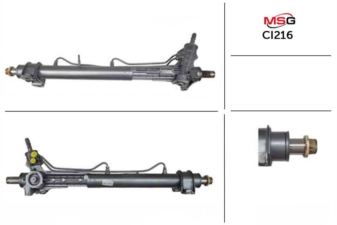 MSG CI216 Przekładnia kierownicza ze wspomaganiem hydraulicznym CI216: Dobra cena w Polsce na 2407.PL - Kup Teraz!