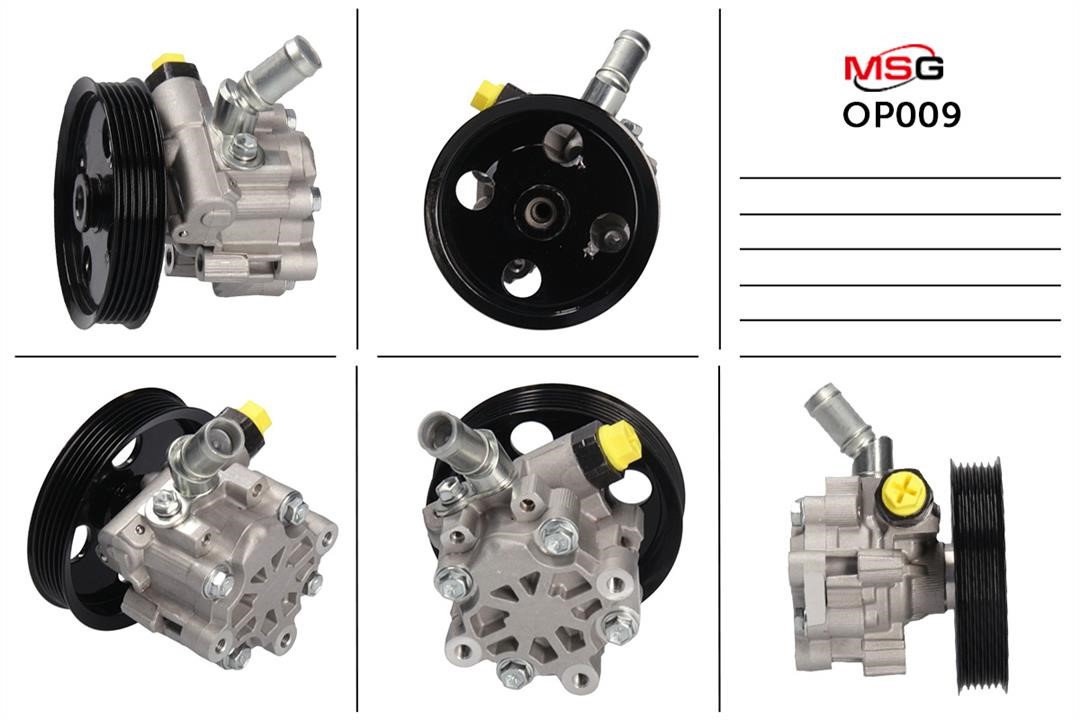 MSG OP009 Hydraulic Pump, steering system OP009: Buy near me in Poland at 2407.PL - Good price!