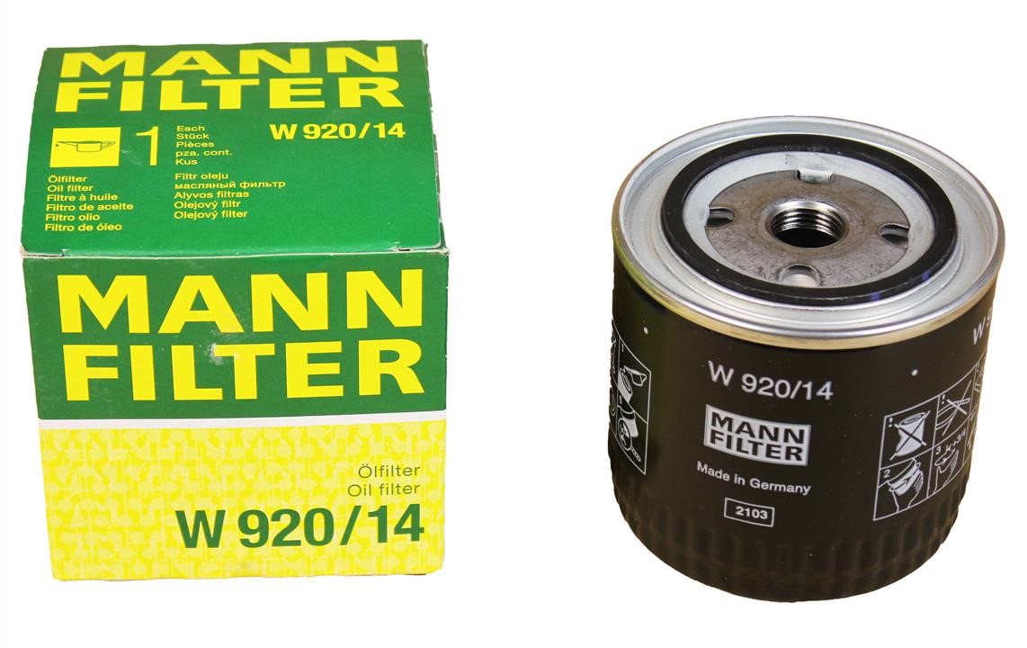 Купити Mann-Filter W 920&#x2F;14 за низькою ціною в Польщі!