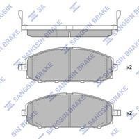 Sangsin SP1599 Front disc brake pads, set SP1599: Buy near me at 2407.PL in Poland at an Affordable price!