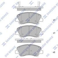 Sangsin SP1399A Тормозные колодки дисковые передние, комплект SP1399A: Отличная цена - Купить в Польше на 2407.PL!