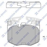 Sangsin SP4139 Front disc brake pads, set SP4139: Buy near me at 2407.PL in Poland at an Affordable price!