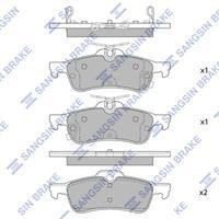 Sangsin SP4133 Rear disc brake pads, set SP4133: Buy near me at 2407.PL in Poland at an Affordable price!