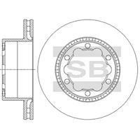 Sangsin SD5603 Rear ventilated brake disc SD5603: Buy near me in Poland at 2407.PL - Good price!
