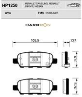 Sangsin HP1250 Rear disc brake pads, set HP1250: Buy near me in Poland at 2407.PL - Good price!