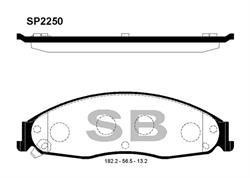 Sangsin SP2250 Тормозные колодки дисковые передние, комплект SP2250: Отличная цена - Купить в Польше на 2407.PL!