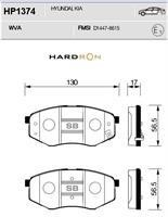 Sangsin HP1374 Гальмівні колодки передні, комплект HP1374: Приваблива ціна - Купити у Польщі на 2407.PL!
