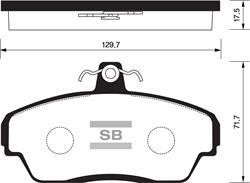 Sangsin SP1200 Front disc brake pads, set SP1200: Buy near me in Poland at 2407.PL - Good price!