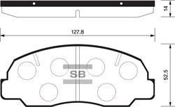 Sangsin SP1417 Front disc brake pads, set SP1417: Buy near me in Poland at 2407.PL - Good price!