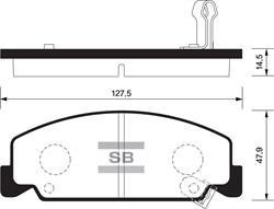 Sangsin SP1427 Front disc brake pads, set SP1427: Buy near me in Poland at 2407.PL - Good price!