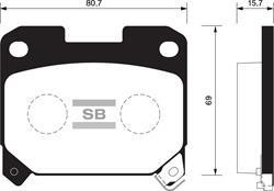 Sangsin SP1468 Тормозные колодки дисковые задние, комплект SP1468: Купить в Польше - Отличная цена на 2407.PL!
