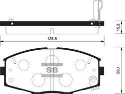 Sangsin SP1429 Front disc brake pads, set SP1429: Buy near me at 2407.PL in Poland at an Affordable price!