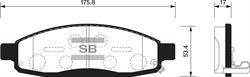 Sangsin SP1446 Front disc brake pads, set SP1446: Buy near me in Poland at 2407.PL - Good price!