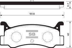 Sangsin SP1215 Тормозные колодки дисковые задние, комплект SP1215: Отличная цена - Купить в Польше на 2407.PL!