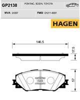 Sangsin GP2138 Front disc brake pads, set GP2138: Buy near me in Poland at 2407.PL - Good price!