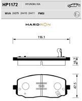 Sangsin HP1172 Гальмівні колодки передні, комплект HP1172: Приваблива ціна - Купити у Польщі на 2407.PL!