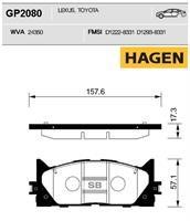 Sangsin GP2080 Front disc brake pads, set GP2080: Buy near me in Poland at 2407.PL - Good price!