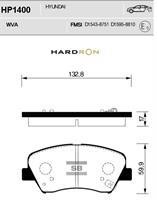Sangsin HP1400 Front disc brake pads, set HP1400: Buy near me in Poland at 2407.PL - Good price!
