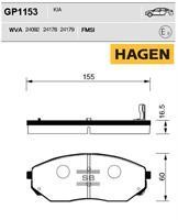 Sangsin GP1153 Тормозные колодки дисковые передние, комплект GP1153: Отличная цена - Купить в Польше на 2407.PL!
