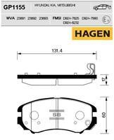 Sangsin GP1155 Тормозные колодки дисковые передние, комплект GP1155: Купить в Польше - Отличная цена на 2407.PL!