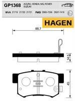 Sangsin GP1368 Rear disc brake pads, set GP1368: Buy near me in Poland at 2407.PL - Good price!
