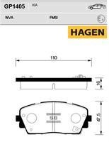Sangsin GP1405 Front disc brake pads, set GP1405: Buy near me in Poland at 2407.PL - Good price!