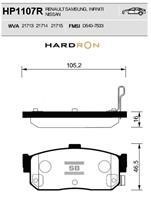 Sangsin HP1107R Rear disc brake pads, set HP1107R: Buy near me in Poland at 2407.PL - Good price!
