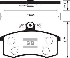 Sangsin SP1165 Front disc brake pads, set SP1165: Buy near me in Poland at 2407.PL - Good price!
