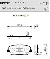 Sangsin HP1247 Гальмівні колодки задні, комплект HP1247: Приваблива ціна - Купити у Польщі на 2407.PL!