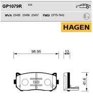 Sangsin GP1079R Гальмівні колодки задні, комплект GP1079R: Приваблива ціна - Купити у Польщі на 2407.PL!