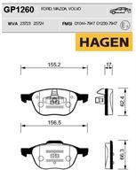 Sangsin GP1260 Front disc brake pads, set GP1260: Buy near me in Poland at 2407.PL - Good price!