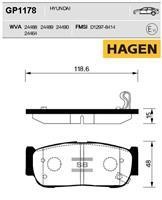 Sangsin GP1178 Rear disc brake pads, set GP1178: Buy near me in Poland at 2407.PL - Good price!