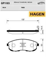 Sangsin GP1183 Front disc brake pads, set GP1183: Buy near me in Poland at 2407.PL - Good price!