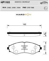 Sangsin HP1103 Гальмівні колодки передні, комплект HP1103: Приваблива ціна - Купити у Польщі на 2407.PL!