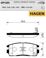 Sangsin GP1205 Rear disc brake pads, set GP1205: Buy near me in Poland at 2407.PL - Good price!