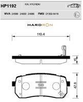 Sangsin HP1192 Rear disc brake pads, set HP1192: Buy near me in Poland at 2407.PL - Good price!