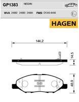 Sangsin GP1383 Тормозные колодки дисковые передние, комплект GP1383: Отличная цена - Купить в Польше на 2407.PL!