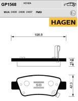 Sangsin GP1568 Rear disc brake pads, set GP1568: Buy near me in Poland at 2407.PL - Good price!