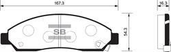 Sangsin SP1408 Front disc brake pads, set SP1408: Buy near me in Poland at 2407.PL - Good price!