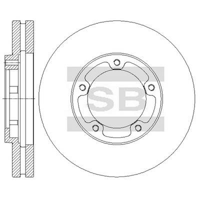 Sangsin SD4323 Front brake disc ventilated SD4323: Buy near me in Poland at 2407.PL - Good price!