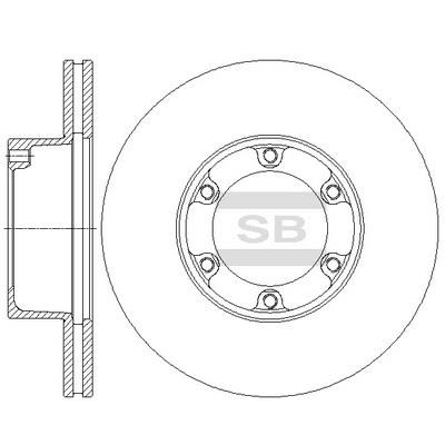 Sangsin SD4411 Front brake disc ventilated SD4411: Buy near me in Poland at 2407.PL - Good price!