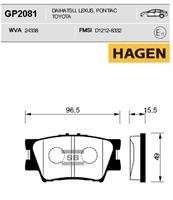 Sangsin GP2081 Rear disc brake pads, set GP2081: Buy near me in Poland at 2407.PL - Good price!