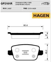 Sangsin GP2101R Rear disc brake pads, set GP2101R: Buy near me in Poland at 2407.PL - Good price!