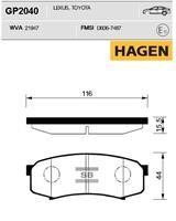 Sangsin GP2040 Тормозные колодки дисковые задние, комплект GP2040: Отличная цена - Купить в Польше на 2407.PL!