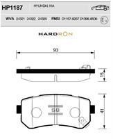 Sangsin HP1187 Rear disc brake pads, set HP1187: Buy near me at 2407.PL in Poland at an Affordable price!