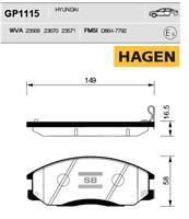Sangsin GP1115 Тормозные колодки дисковые передние, комплект GP1115: Отличная цена - Купить в Польше на 2407.PL!